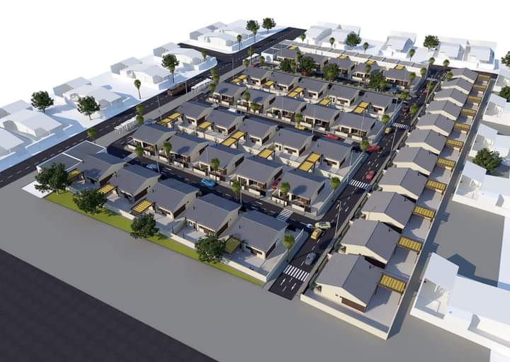 Implantação de conjunto habitacional