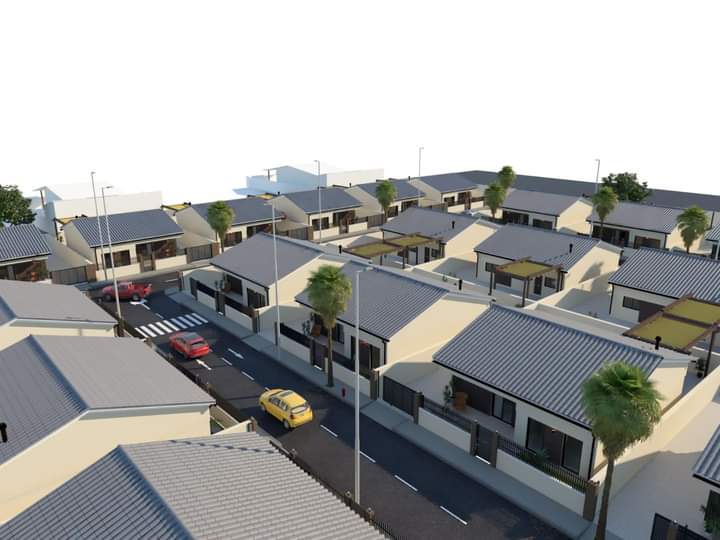 Perspectiva do conjunto habitacional